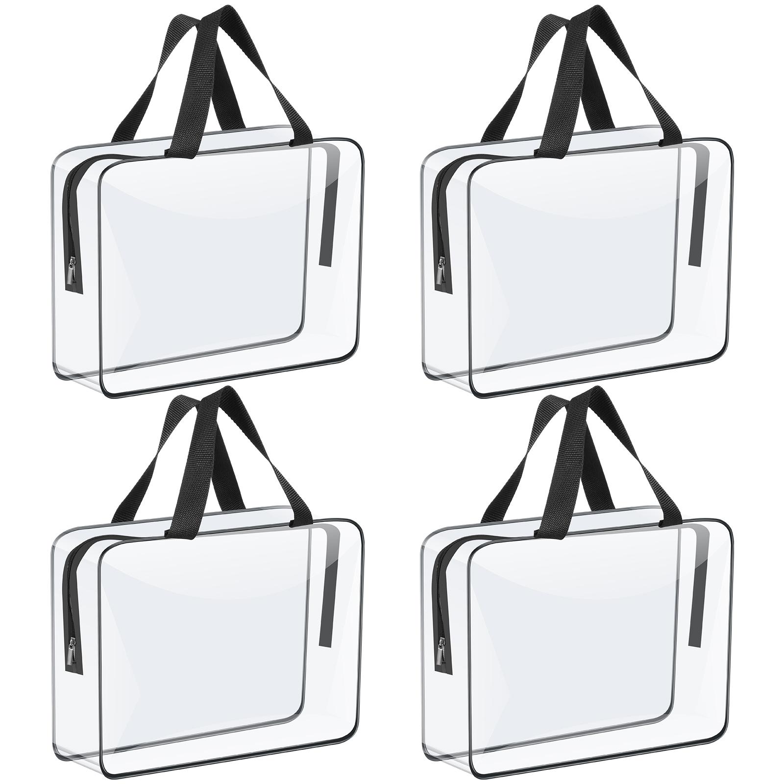 

4/6 шт. Прозрачные ПВХ сумки для организации игрушек Большой вместимости Водонепроницаемые сумки для хранения косметики на молнии для путешествий стирки дома