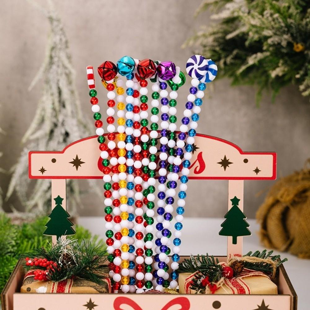 Bells Xmas Tree Hangings Pendant Candy Cane Shape Xmas Decoration  Party Supplies