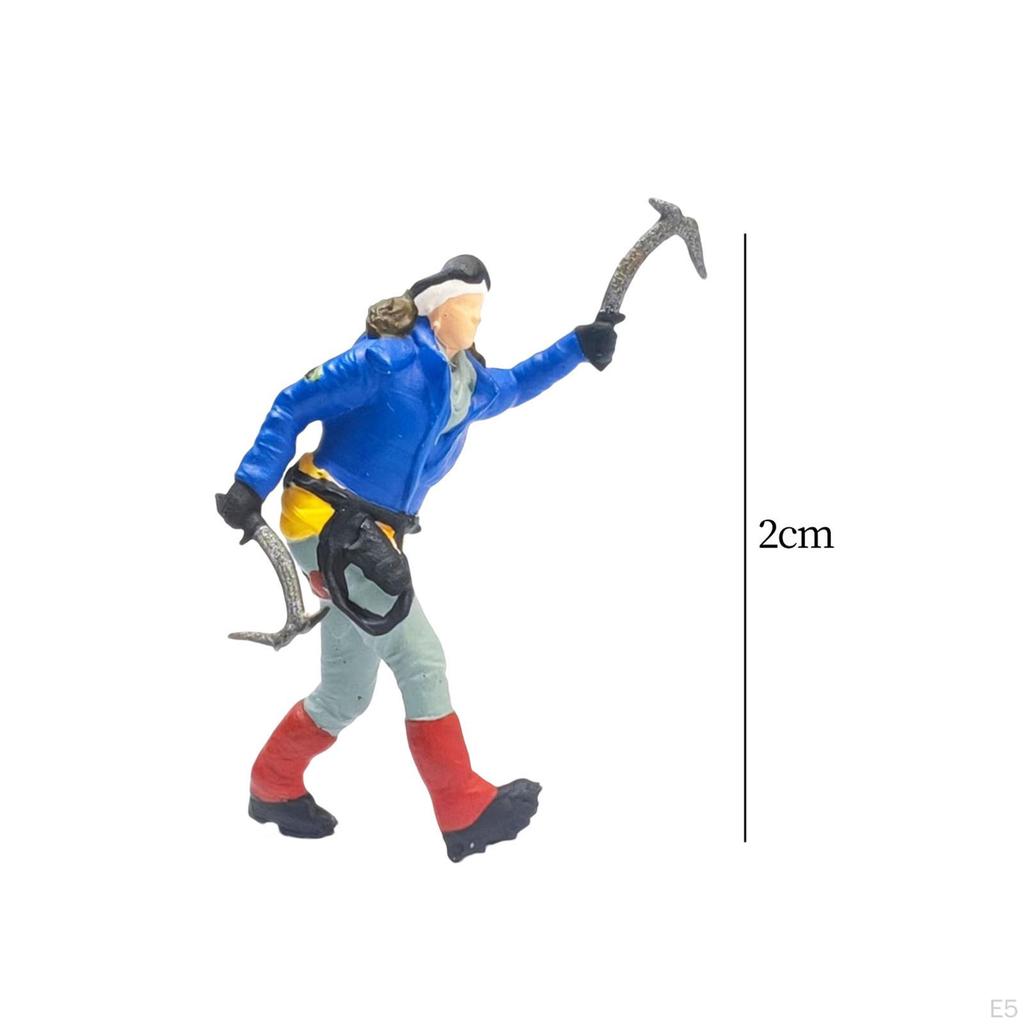 1/87 Climbing People Figures, Miniature Model Figures for DIY Scene Projects Layout