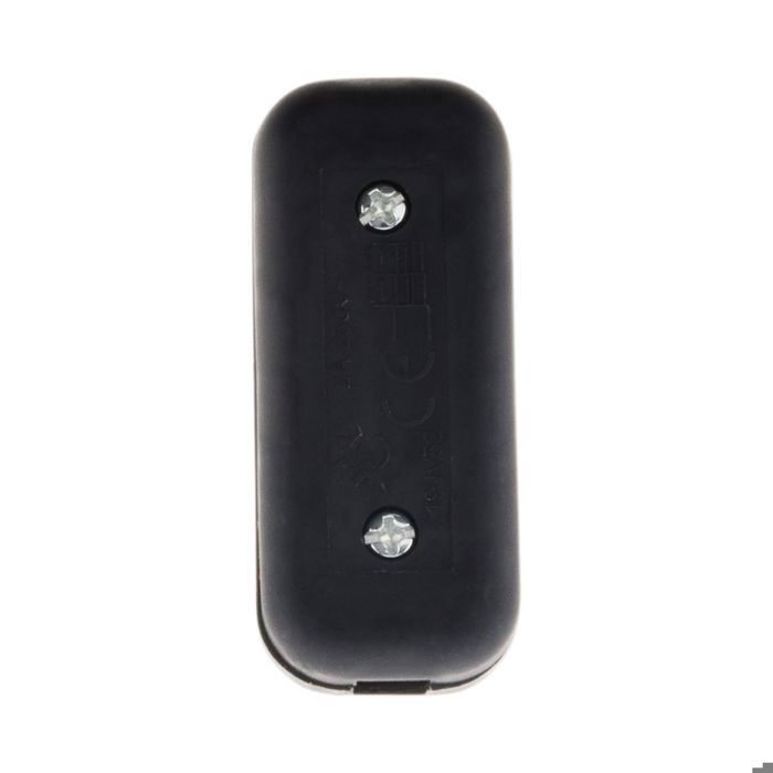 Interrupteur 2a bipolaire luminescent - noir - zenitech