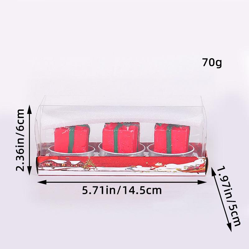 Mini Xmas Candles Navidad New Year Gifts Christmas Candles Santa Claus Snowmen Tin Cans Candle Christmas Decorations for Home