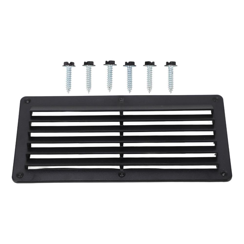Schwarze 10,4 x 5 Zoll große Lüftungsschlitzabdeckung für Deckenventilatoren, geeignet für Wohnmobile