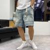 Men's Summer Lightweight Denim Shorts - Casual Mid-Length Trendy Brand Breeches
