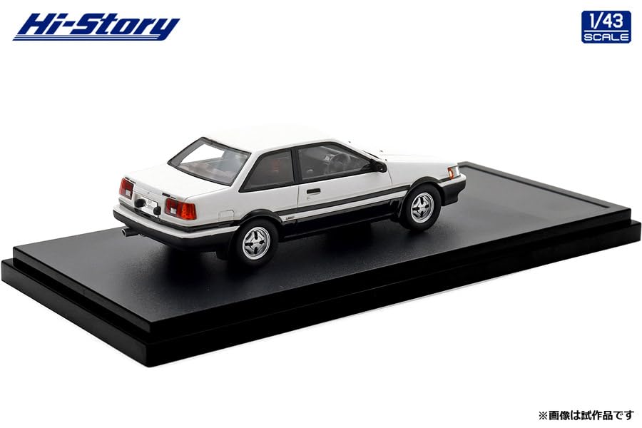 INTERALLIED Hi Story 1/43 Scale Toyota Corolla Levin 2dr GT APEX (1983) High-Tech Two-Tone Finished Model HS522WH