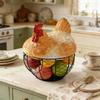 Handmade Eggs Storage Container for Kitchen Countertop Chicken Eggs Basket with Lid For Organizing Items