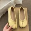 Women Flats Comfortable Walking Loafers Fashion Soft Leather Split Toe Ballet Sneakers Women Casual Girls Dance Shoes Women