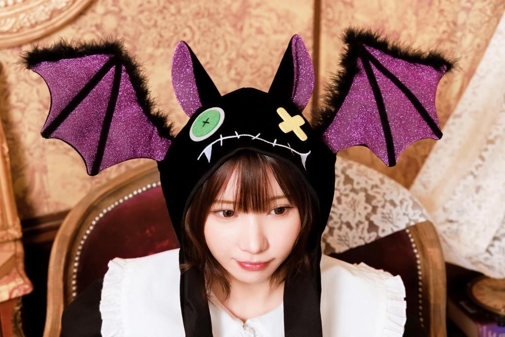 Clearstone Fledermaus-Flip für Halloween Cosplay Hut, Unisex, Schwarz,