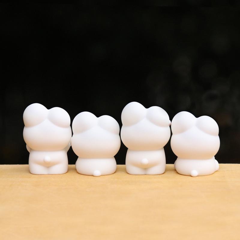 Adorable White Rabbit Figurine Blind Box - Cute Gift & Micro Landscape Decor