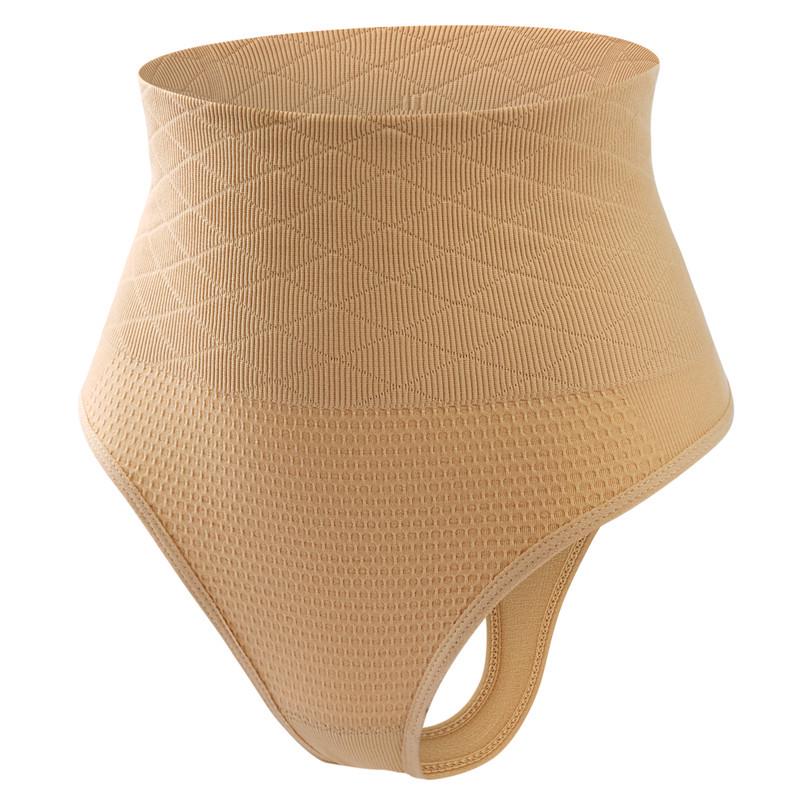 Women's Seamless High-Waisted Tummy Control Thong: Body-Shaping, Hip-Lifting, Plus-Size Underwear