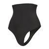 Plus Size High-Waisted Shaping Thong with Double Layer Tummy Control, Butt Lift, and Non-Slip Silicone Waistband