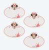 Minnie Mouse Name Tag Stickers, Set of 4, Iron-On, Tokyo Disney Resort Exclusive, Handmade Goods, Name Patch, Iron-On Print