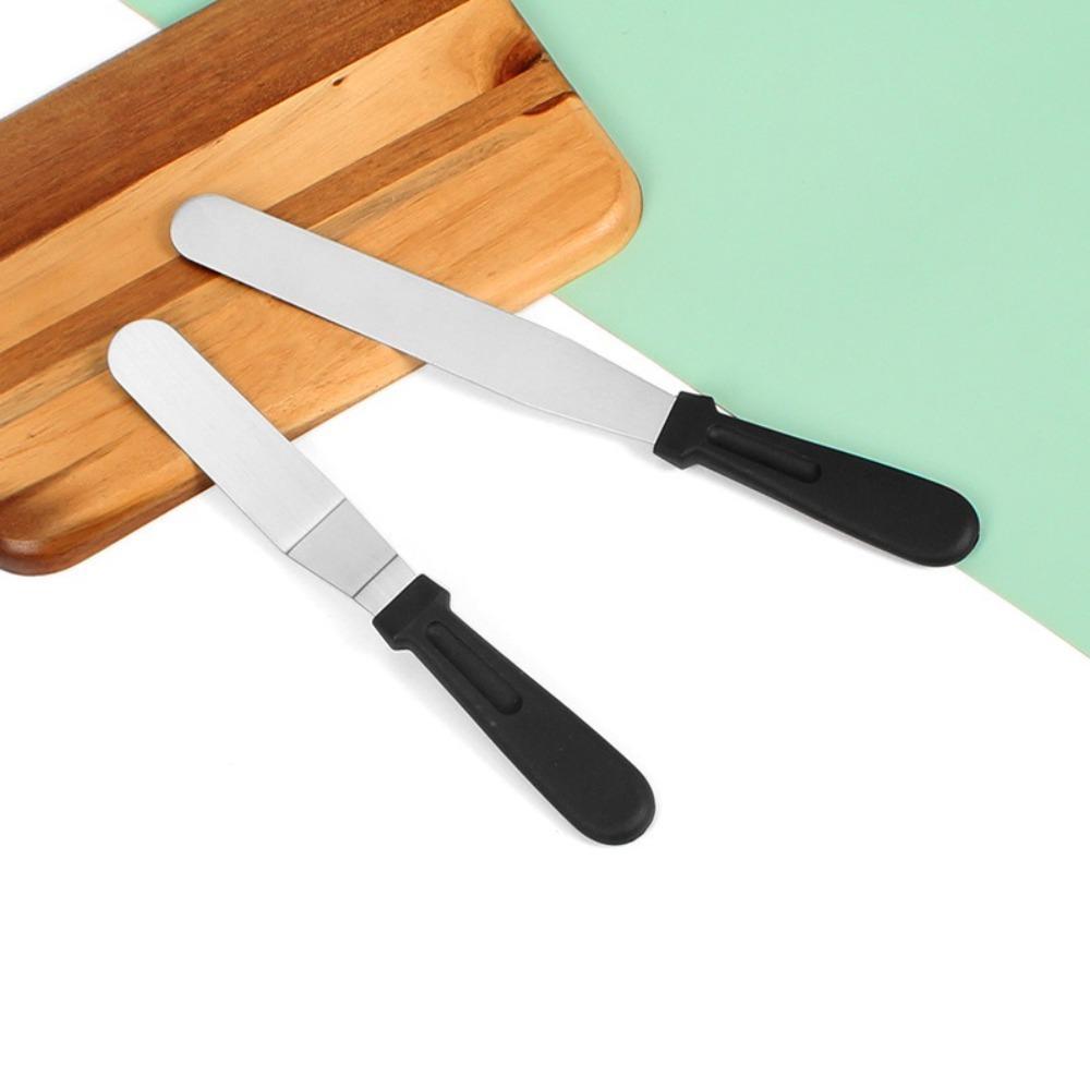 New Stainless Steel Cake Cream Spatula Non Stick 6/8/10/12in Pastry Tool Kitchen Gadget Icing Frosting Scraper Cookie