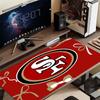 SF 49ers Mouse Pad, Large Gaming Desk Mat, Non-slip XXL Mousepad for Laptop & Tablet, Mini PC Playmat with Stitched Edges