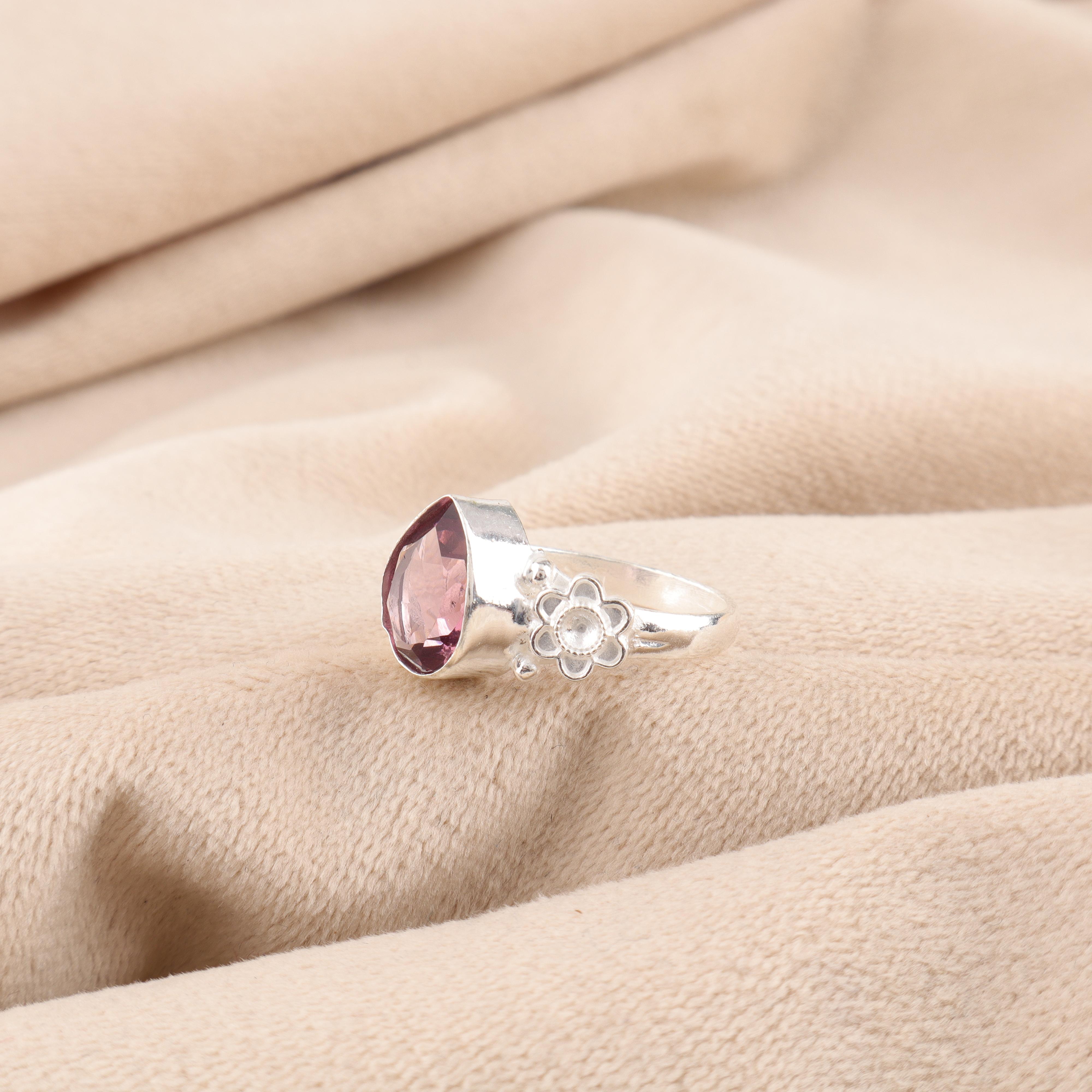 

Кольцо с родолитом, ювелирное изделие с драгоценным камнем, кольцо из стерлингового серебра 925 пробы, ювелирное изделие ручной работы, кулон с камнем-талисманом, подарок для него 12 розовый