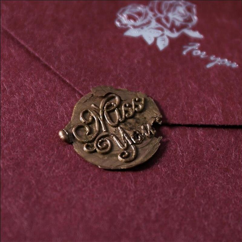 Unique Wood Handle Wax Seal Stamp Wedding Custom/Greetings Envelope Seal Scrapbooking Greetings Wax Seal Stamps