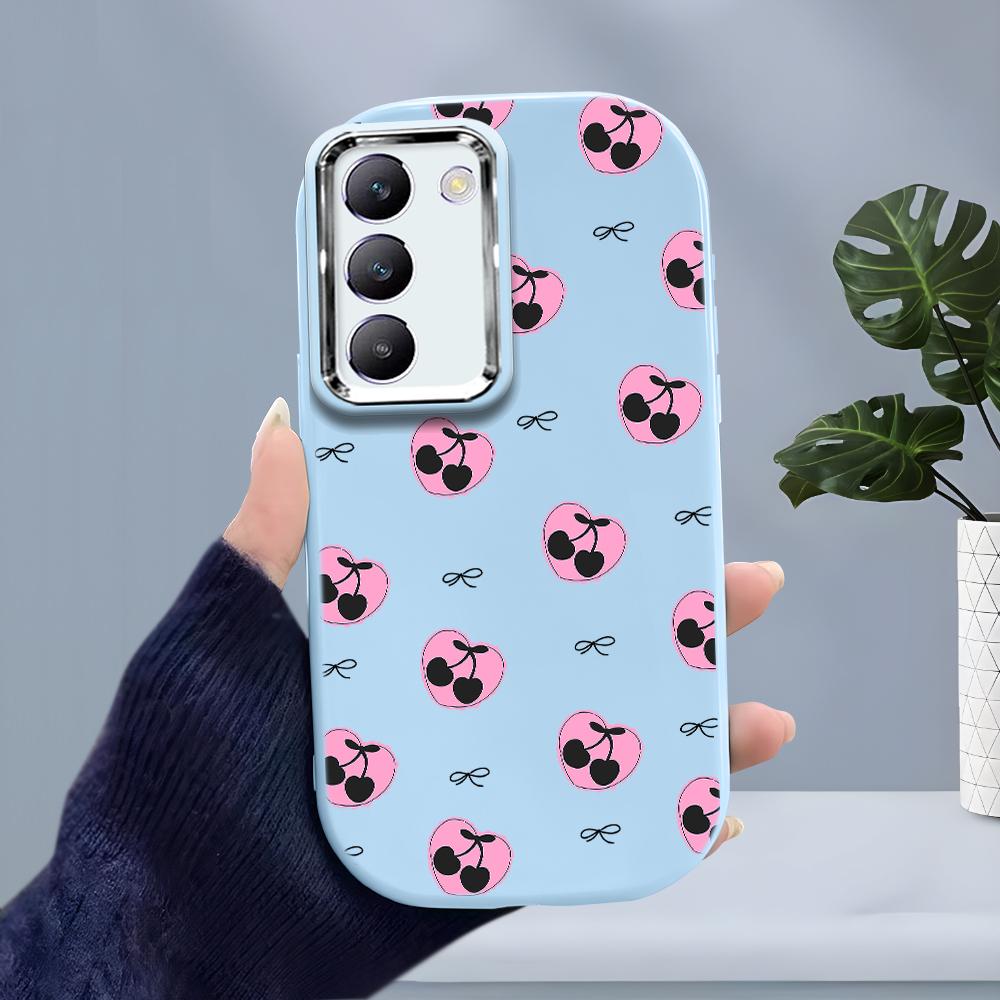 Для OPPO A18 A38 A54 A60 A96 Reno12 F 8T 8Z Vivo V30 V40 Y15s Y22 Y27 Y30 Y36 М'який силіконовий чохол із цукерковим кольором, ударостійкий