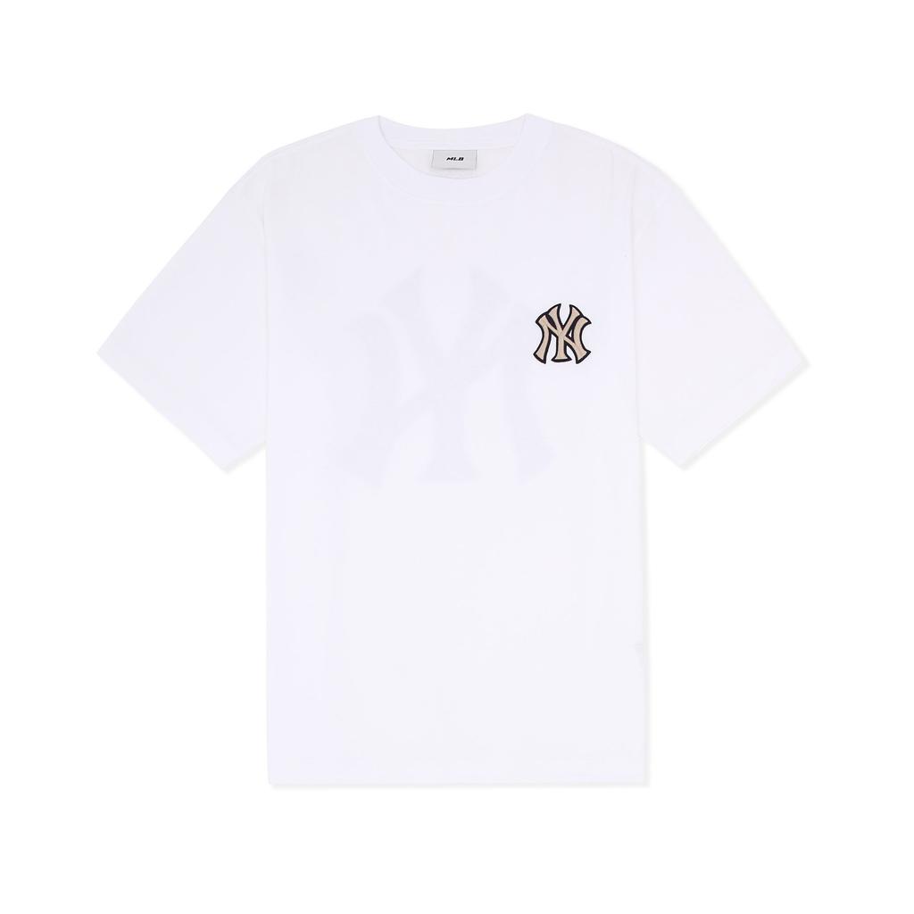 MLB New York Yankees T Shirts Unisex White Crew Neck Moderate Straight Fit 3ATSM0233-50WHS