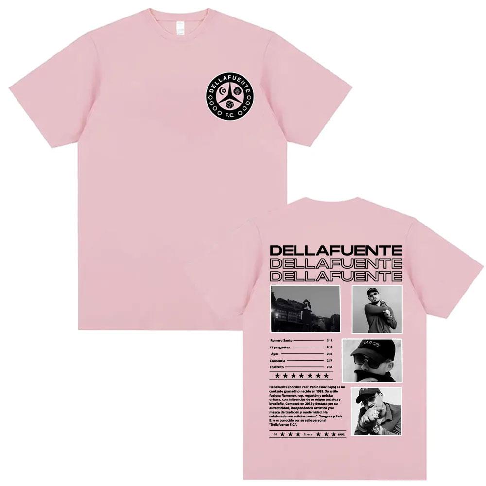 Rapper Dellafuente Album Tour 2026 Graphic T Shirt Mens Clothing Vintage Fashion Tshirts High Quality 100 Cotton Tshirt Tops