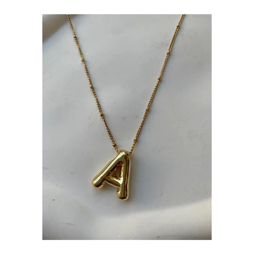 Buchstabe A Edelstahl Ballon Halskette