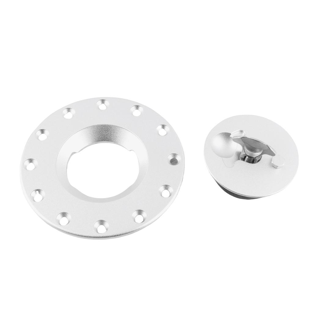 77mm Car Fuel Cell Twist Cap Oil Gas Tank Filler Cover Flush Mount 12 Bolts Universal
