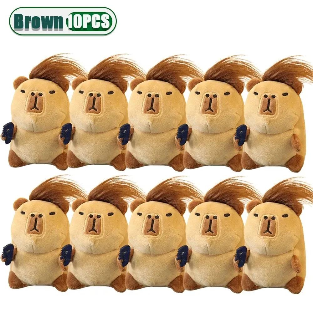 1-20PCS Kawaii Plush Capybara Pendant Capybara Plush Keychain Bag Pendant Gift for Children Photography Accessories