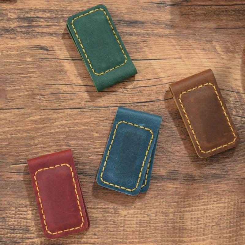 Leather Magnetic Bookmarks Magnetic Book Page Clip Book Page Divider Leather Page Holder for Book Lover Student Teacher