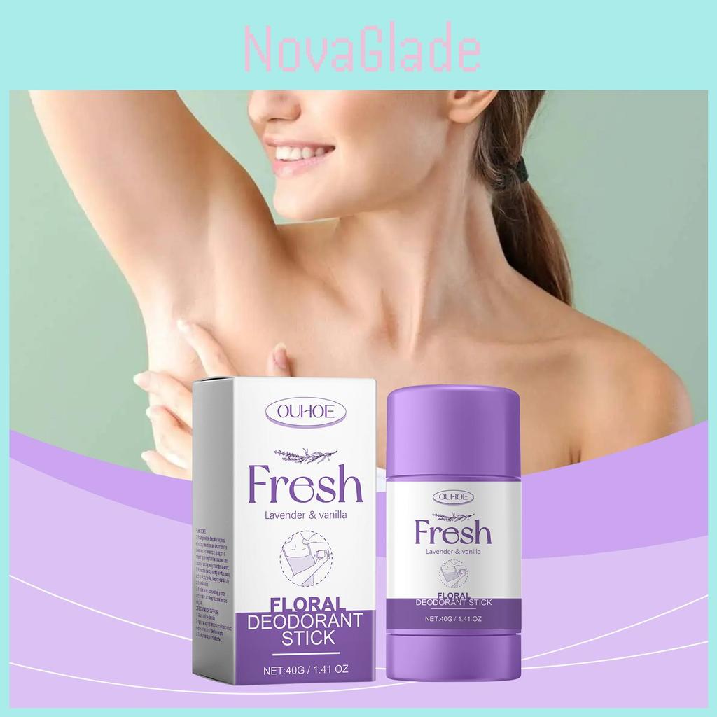Ouhoe Underarm Care Stick Gentle Long Lasting Deodorizing Fresh Scented Body Care