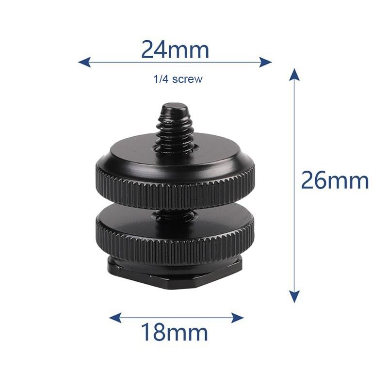 1/4" to 3/8" Screw Adapter Converter Threaded Spigot Mount for GoPro Action Camera Flash Tripod Monopod Light Stand Microphone
