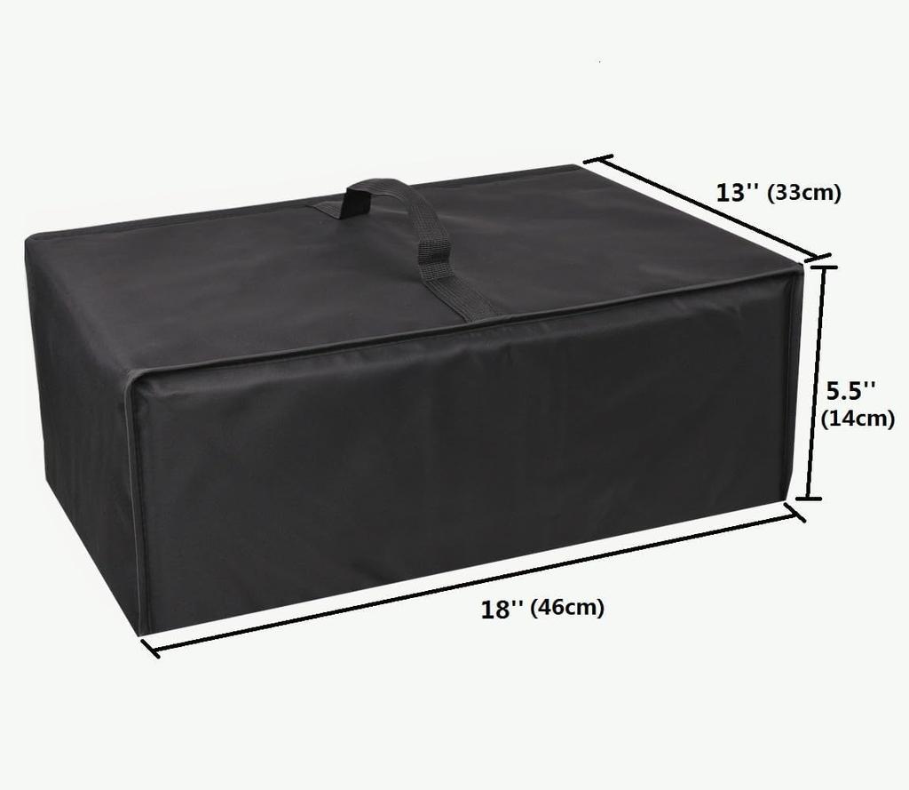 Amerbtech Compatible with Epson EW-052A EW-056A Printer Cover, Protective Case, Dustproof Cover, Nylon Waterproof Material, 46cm X 33cm X 14cm (Black)