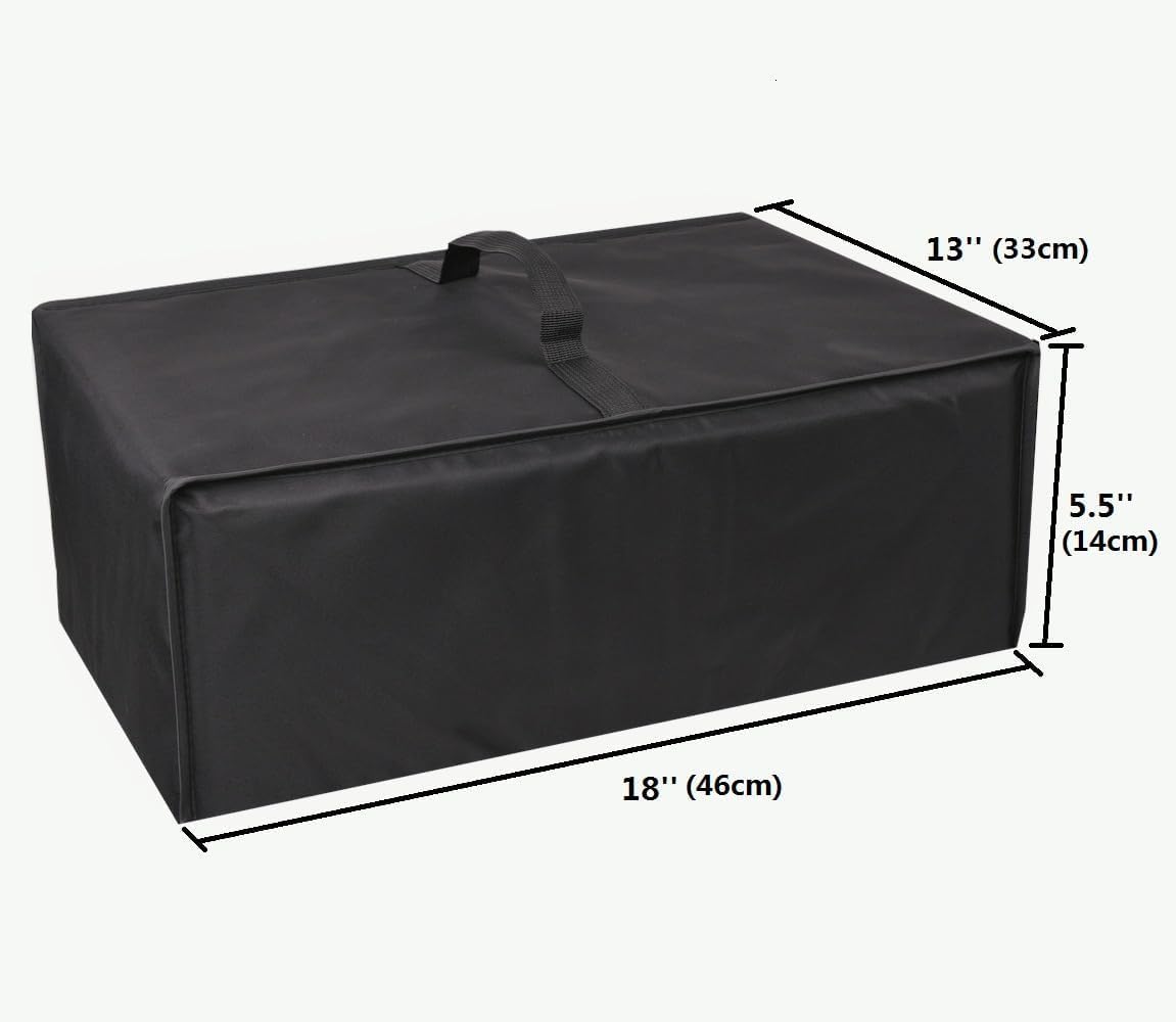 

Amerbtech Compatible with Epson EW-052A EW-056A Printer Cover, Protective Case, Dustproof Cover, Nylon Waterproof Material, 46cm x 33cm x 14cm (Black)