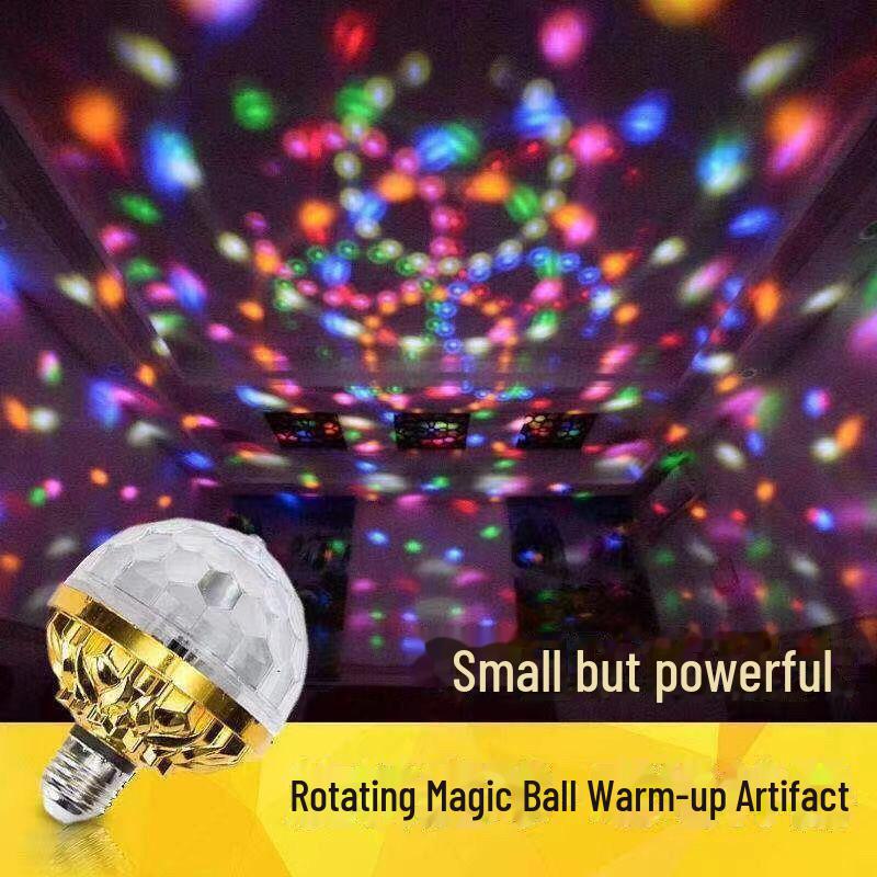 Lumină LED Rotativă Magic Ball Colorată pentru Petreceri și Scene de Interior