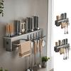 Wall-mounted Knife Rack for Kitchen Multifunctional No Drilling Required Knife and Utensil Holder Chopstick Storage Organizer