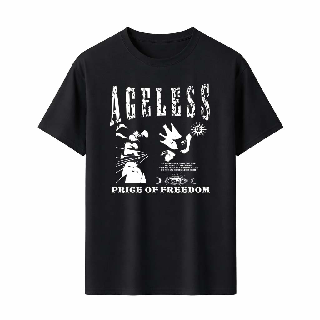 

2026 Ageless Freedom TShirt Unisex WOMEN Abstract Art Print Vintage Comfortable and loose Unisexs and WOMENs Tshirts M