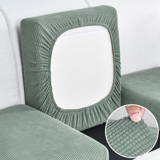 Jacquard Sofa Cushion Cover For Living Room Washable Removable Polar Fleece Elastic Sofa Cover L Shape Corner Armchair Slipcover