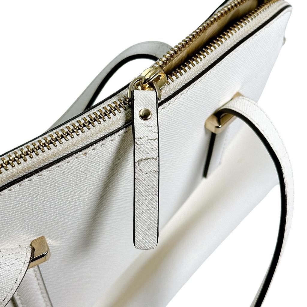 Kate Spade Shoulder Bag Handbag PVC White Women PXRU4471 Used