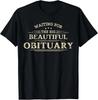 Warte auf die große schöne Todesanzeige Lustiges T-Shirt mit Erwachsenenhumor