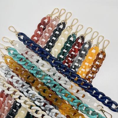 Phone Wrist Strap Phone Charms Acrylic Replacement Chain with Buckle,Total Length: 37cm
