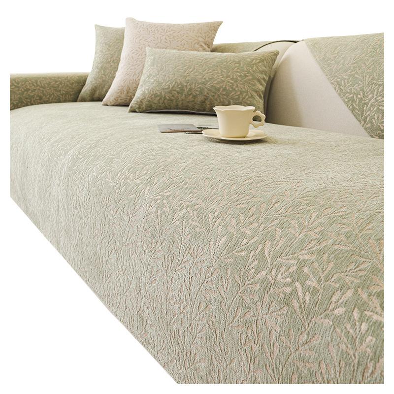 Sofakissen-Rückenlehnentuch, Chenille, kratzfestes Antihaft-Fell, vollständiger Bezugsstoff, hochempfindlicher, rutschfester Sofabezug