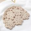 Fashion Flower Embroidery Hollow Crochet Knitted Hat French Retro Beanie Accessories