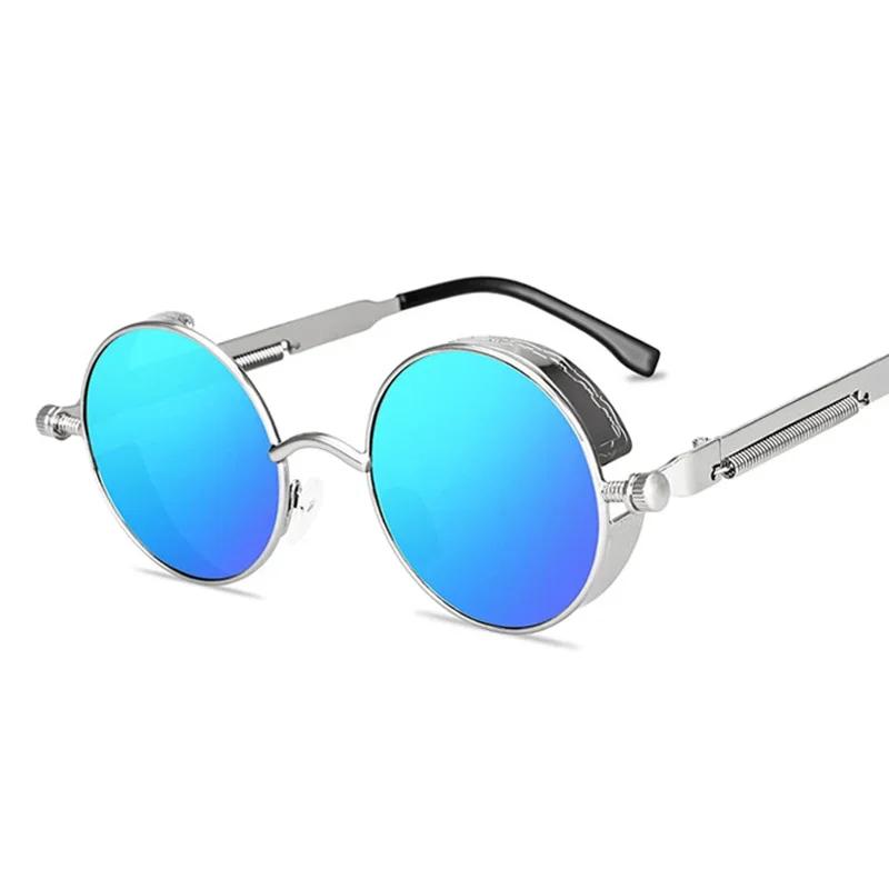 Steampunk Glasses New Fashion Round Sunglasses Europe and The United States Retro Glasses Trend Men and Women Models Sunglasses
