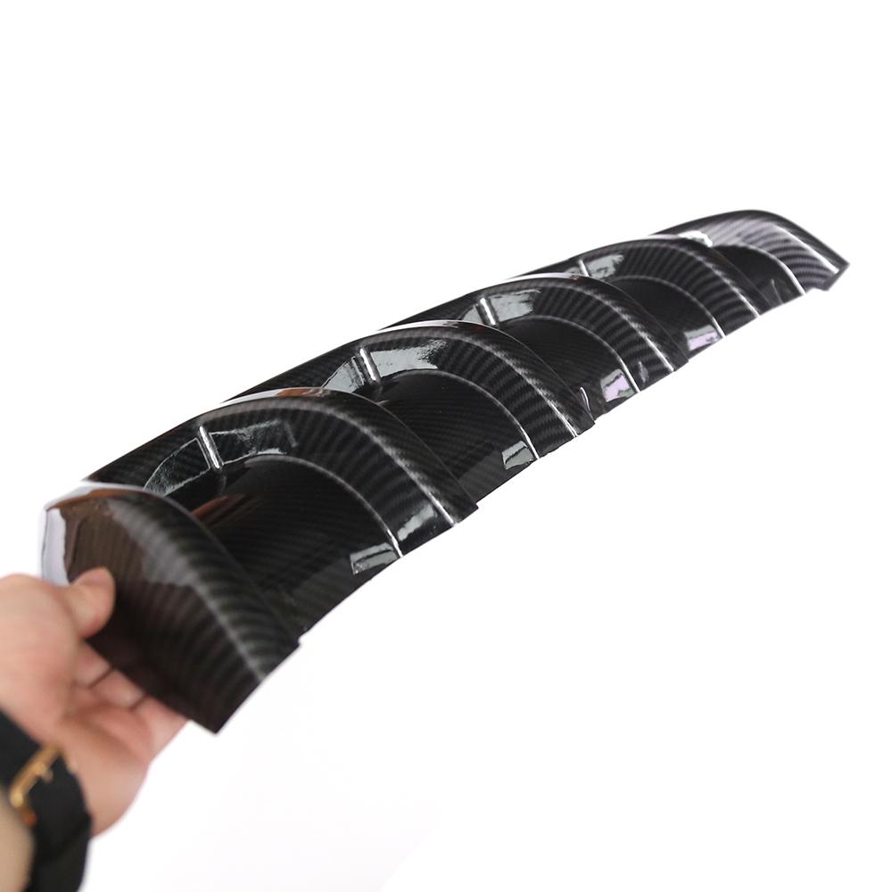 Universal 67CM Car Rear Bumper Lip Diffuser 6 Fin Shark Fin Style Car Back Bumper Spoiler Lip