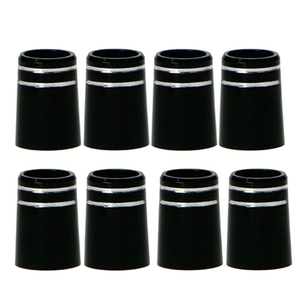 Schwarzes Kunststoff-Golfschlägerhülse-Kappen Ersatz-Golfschläger-Schaft Zubehör-Kit 19x13,6x9,5mm Tip-Größe 0,370 Golf-Kappen