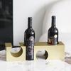 Creative Abstract Metal Geometric Wine Rack Ornaments Model Room Hotel Restaurant Wine Cabinet Living Room Art Soft Decoration