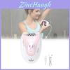 Rechargeable Female Hair Removal Tool With Abs Body And Cleaning Brush For Body Use