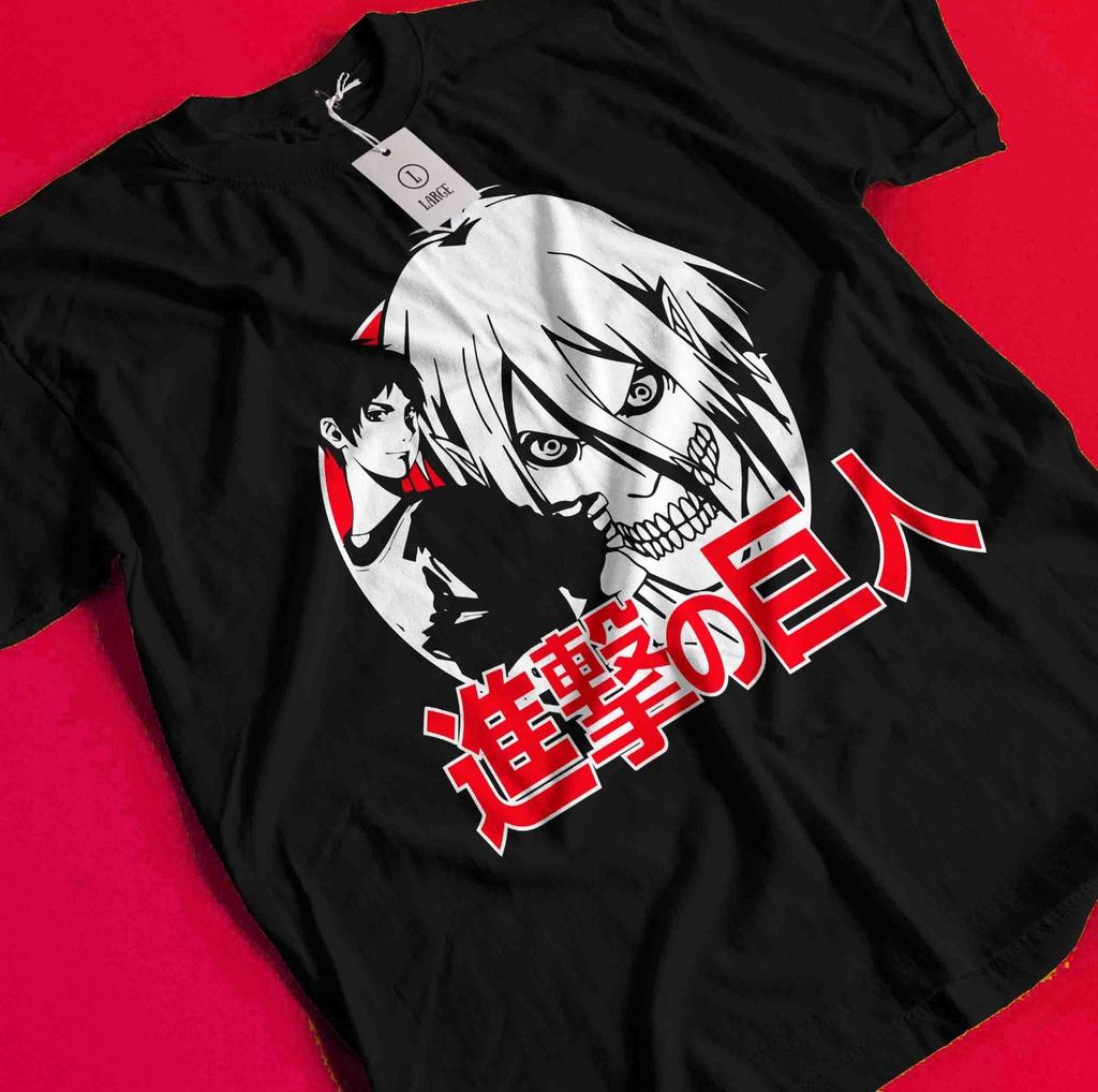 Attack on Titan T-Shirt Eren Yeager Anime Mikasa AOT Manga Graphic Unisex Tee BB400
