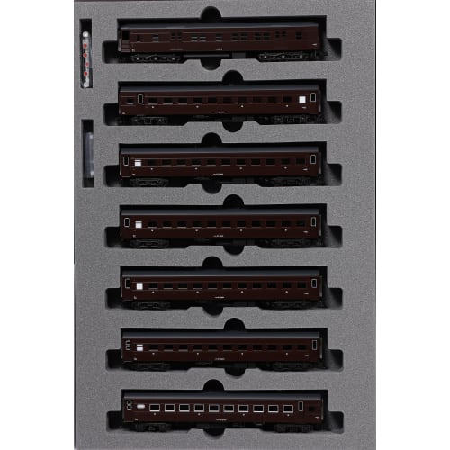 KATO N Gauge Takasaki Depot Old Passenger Car Set of 7, 10-1805, Model Train, Passenger Car