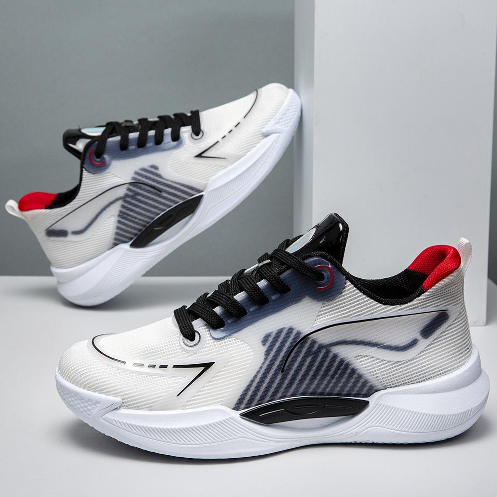 Foreign trade shoes men's thick-soled comfortable and breathable running shoes students' daily mesh color matching fashion sports shoes