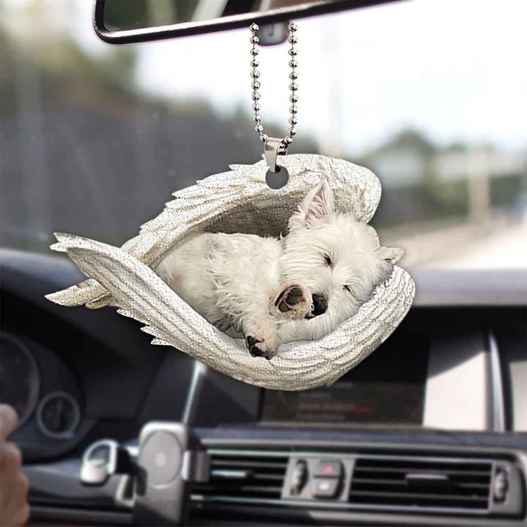 Wings Angel Vibrant Car Rearview Mirror Accessory For Pet Lovers Gift Stylish