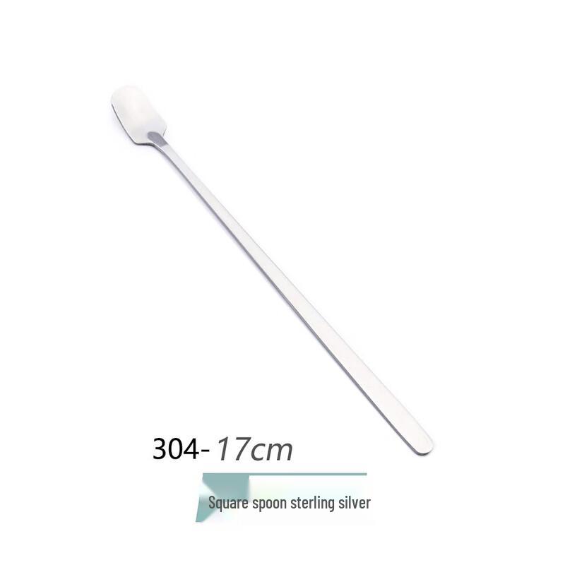 Stainless Steel Square Head Coffee Stirring Spoon Set