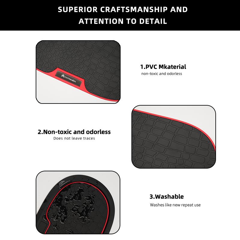Car Dashboard Anti-slip Sticky Mat PVC Phone Anti-slip Storage Pad For Citroen C4 C3 C2 Berlingo Celysee Cactus Picasso Aircross